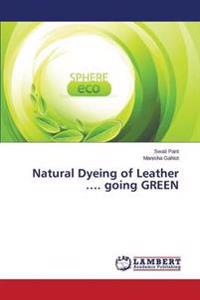 Natural Dyeing of Leather .... Going Green