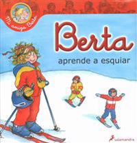 Berta aprende a esquiar