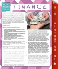 Finance (Speedy Study Guides)