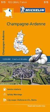 Michelin Regional Maps: France: Champagne-Ardenne Map 515