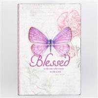 Journal Printed Lux-Leather Butterfly Blessed Jeremiah 17: 7