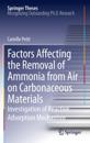 Factors Affecting the Removal of Ammonia from Air on Carbonaceous Materials