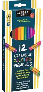 Pencil/12 Ct. Erasable Colored