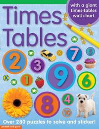Times Tables: Over 280 Puzzles to Solve and Sticker! + a Giant Times Table