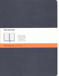 Moleskine Classic Notebook, Extra Large, Ruled, Prussian Blue, Hard Cover