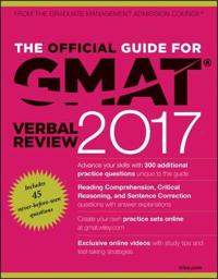 The Official Guide for Gmat Verbal Review 2017 with Online Question Bank and Exclusive Video + Website