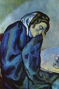 Tired Drunk Woman Blue Period (Pablo Picasso): Blank 150 Page Lined Journal for Your Thoughts, Ideas, and Inspiration
