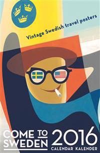 Vintage Swedish Travel Poster kalender 2016
