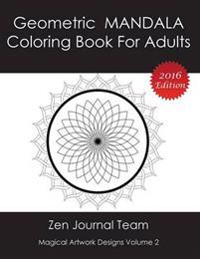 Geometric Mandala Coloring Book for Adults