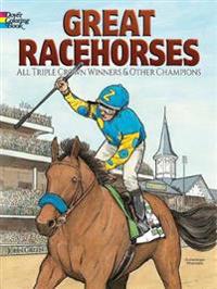 Great Racehorses Coloring Book