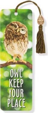 Owl Keep Your Place Beaded Bookmark