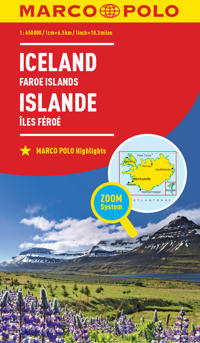 MARCO POLO Länderkarte Island, Färöer 1:650 000