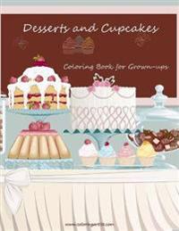 Desserts and Cupcakes Coloring Book for Grown-Ups 1