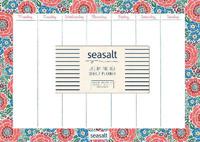 Seasalt Life by the Sea Weekly Desk Planner and Mouse Pad