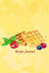 Recipe Journal: Viennese Wafers with Berries and Mint Cooking Journal, Lined and Numbered Blank Cookbook 6 X 9, 180 Pages (Recipe Jour