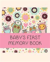 Baby's First Memory Book: Baby's First Memory Book; Owl Babies