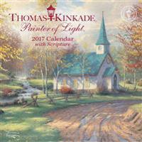 Thomas Kinkade Painter of Light with Scripture 2017 Mini Wall Calendar