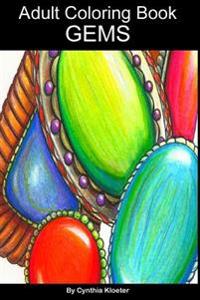 Adult Coloring Book: Gems
