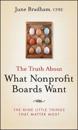 The Truth About What Nonprofit Boards Want