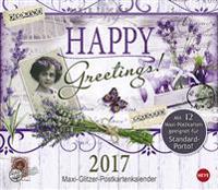 Happy Greetings Maxi-Postkartenkalender - Kalender 2017