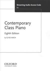 Contemporary Class Piano Streaming Audio Access Code Card