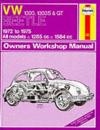 Volkswagen Beetle 1303, 1303S and G.T. 1972-75 Owner's Workshop Manual