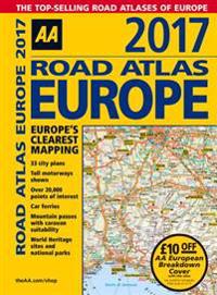 AA Road Atlas Europe 2017