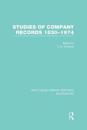 Studies of Company Records (RLE Accounting)