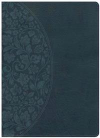 KJV Study Bible Large Print Edition, Dark Teal Leathertouch, Indexed