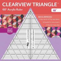 Clearview Triangle 60 Degree Acrylic Ruler - 10 Inch
