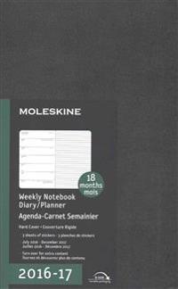 Moleskine 2016-2017 Weekly Notebook, 18m, Large, Black