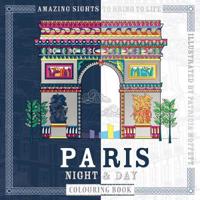 Paris night & day colouring book