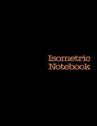 Isometric Notebook: 120 Pages, Black Cover