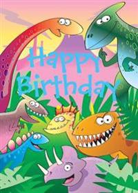 Dinosaurs - Happy Birthday Card-Book