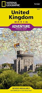 National Geographic United Kingdom Adventure Travel Map