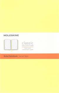 Moleskine Classic Notebook, Large, Ruled, Citron Yellow
