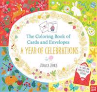 The Coloring Book of Cards and Envelopes: A Year of Celebrations