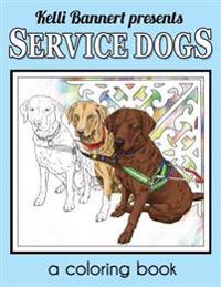 Service Dogs: A Coloring Book