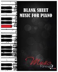 Blank Sheet Music for Piano: 100 Pages,100 Full Staved Sheet, Music Sketchbook for Students & Professionals