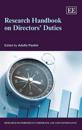 Research Handbook on Directors’ Duties