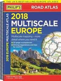 Philip's 2018 Multiscale Road Atlas Europe