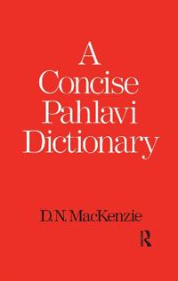 A Concise Pahlavi Dictionary