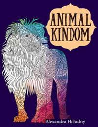 Animal Kingdom Coloring Book: 40+ Stress Relieving Bird and Wild Animal Designs for Adults (Nature Coloring Book)