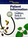 Quick Access Patient Guide to Conditions, Herbs and Supplements
