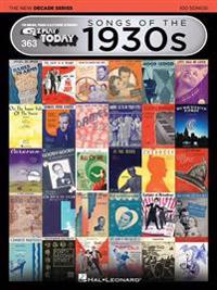 Songs of the 1930s - The New Decade Series: E-Z Play Today Volume 363