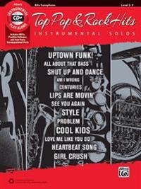 Top Pop & Rock Hits Instrumental Solos: Alto Sax, Book & CD
