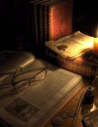 Old Books Read by Candlelight, Jumbo Oversized: Blank 150 Page Lined Journal for Your Thoughts, Ideas, and Inspiration