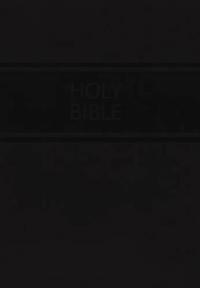 NKJV, Reference Bible, Compact, Large Print, Imitation Leather, Black, Red Letter Edition