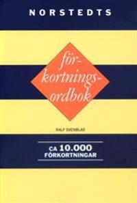 Norstedts förkortningsordbok - ca 10000 förkortningar