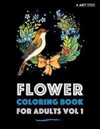Flower Coloring Book for Adults Vol 1